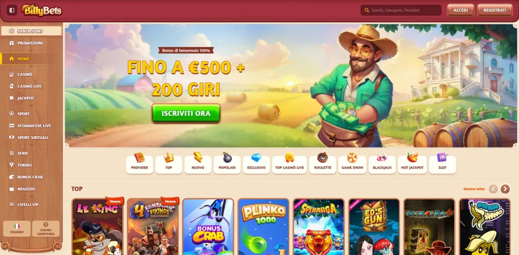 Billybets è legale e sicuro in Italia?
